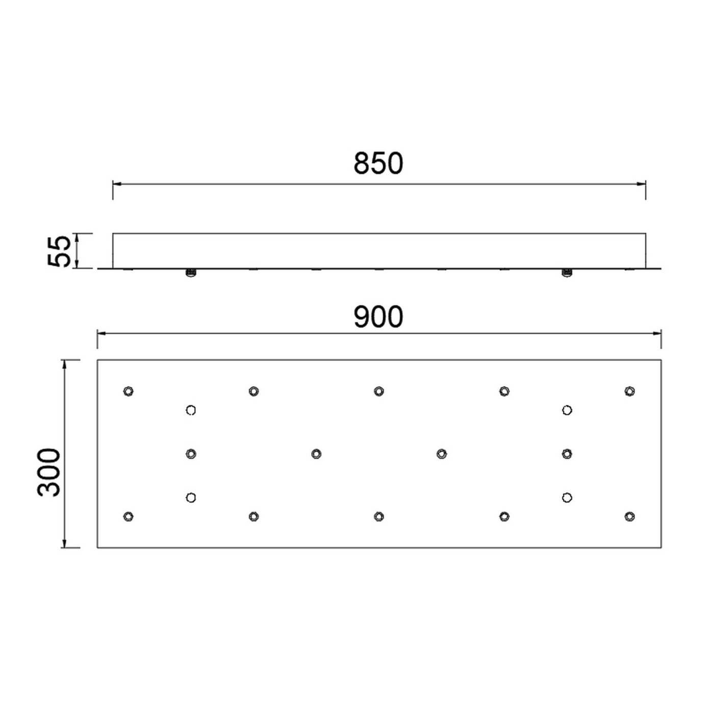 9391 9391 Основание потолочное 14L MODULAR LIGHT FLORONES