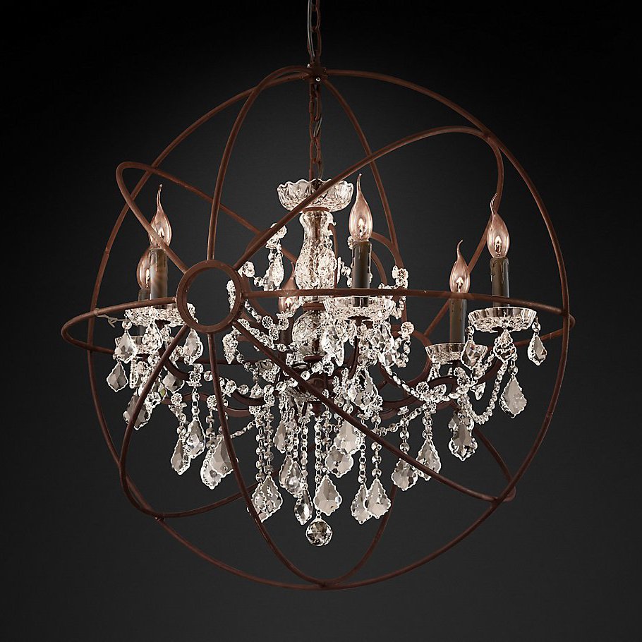 5014-D6 rusty Подвесная люстра Delight Collection Foucault'S Orb 5014-D6 rusty
