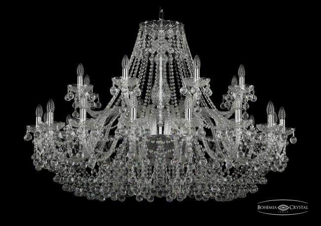 1409/16+8/460 Ni Подвесная хрустальная люстра 1409 Bohemia 1409/16+8/460 Ni