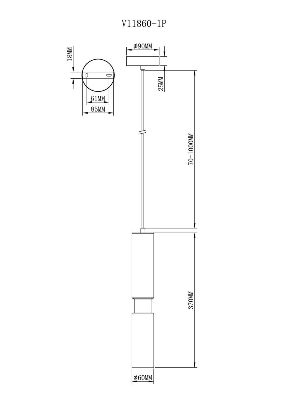 Светильник подвесной Moderli Telma V11860-1P