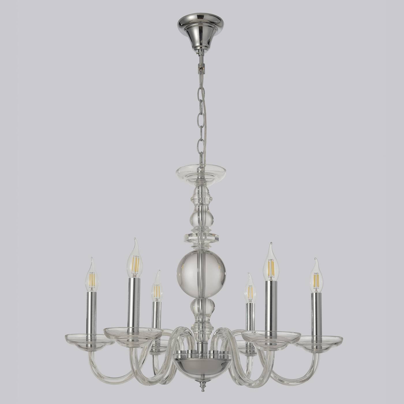 Подвесная люстра Crystal Lux Arabesque ARABESQUE SP6 CHROME