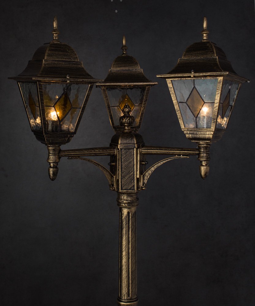 A1017PA-3BN Столб фонарный уличный Arte Lamp BERLIN A1017PA-3BN