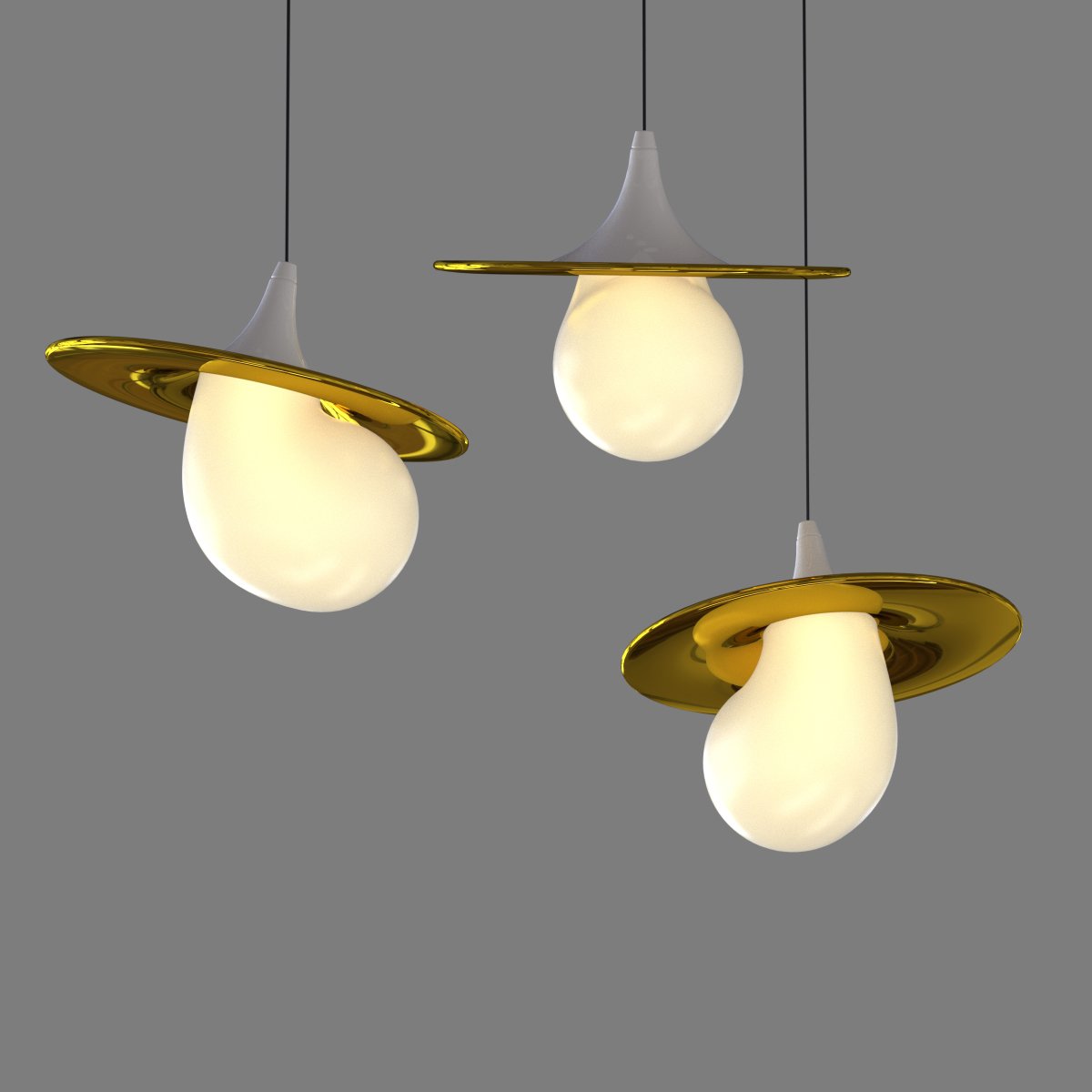 Светильник подвесной Delight Collection 10238P 10238P/1 gold/white