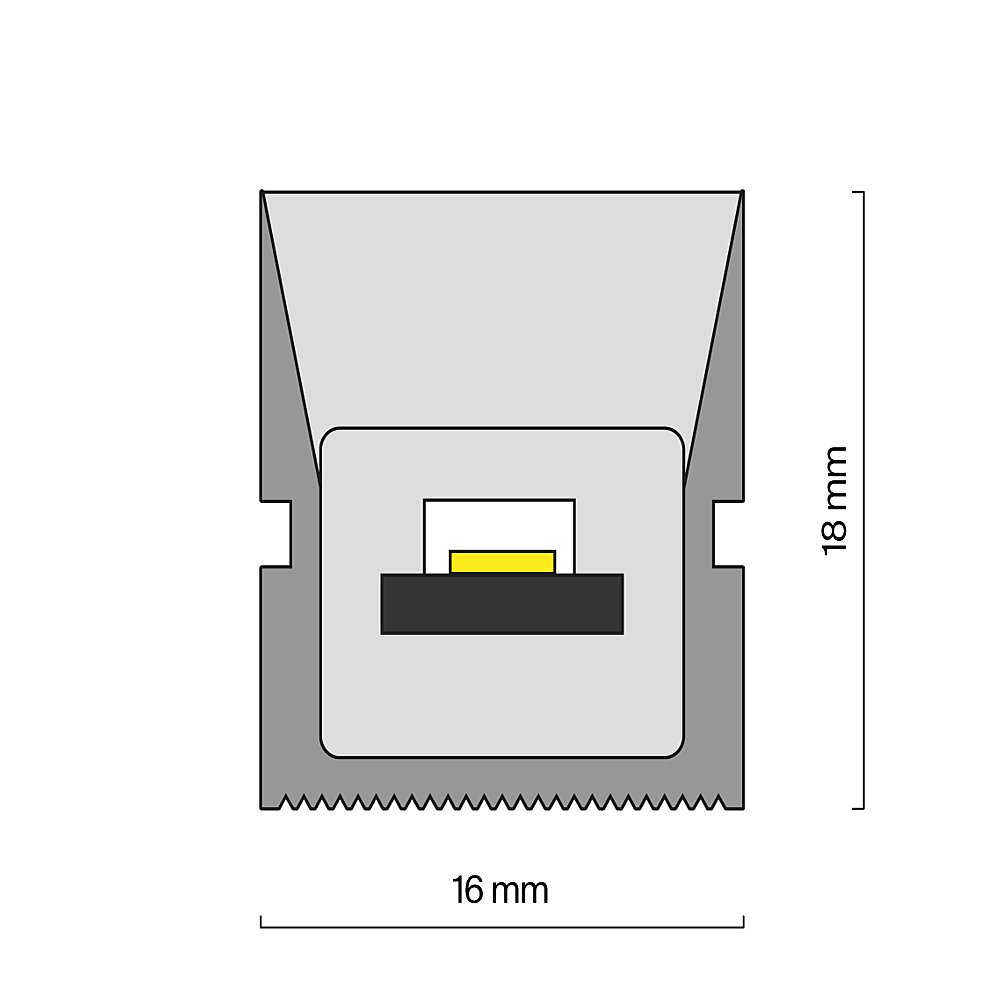 Гибкий неон 18x16 24В 14,4 Вт/м 4000K IP67 5м Maytoni Изгиб 3D 432046