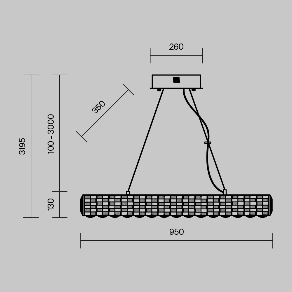 MOD336PL-L130G3K Подвесная люстра Maytoni Castello MOD336PL-L130G3K