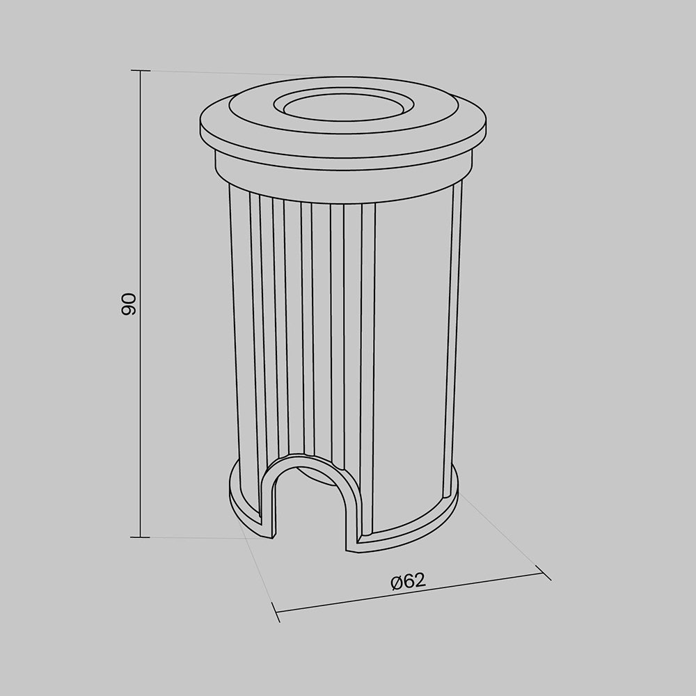 Уличный встраиваемый Maytoni Flash O044DL-L1S3K3