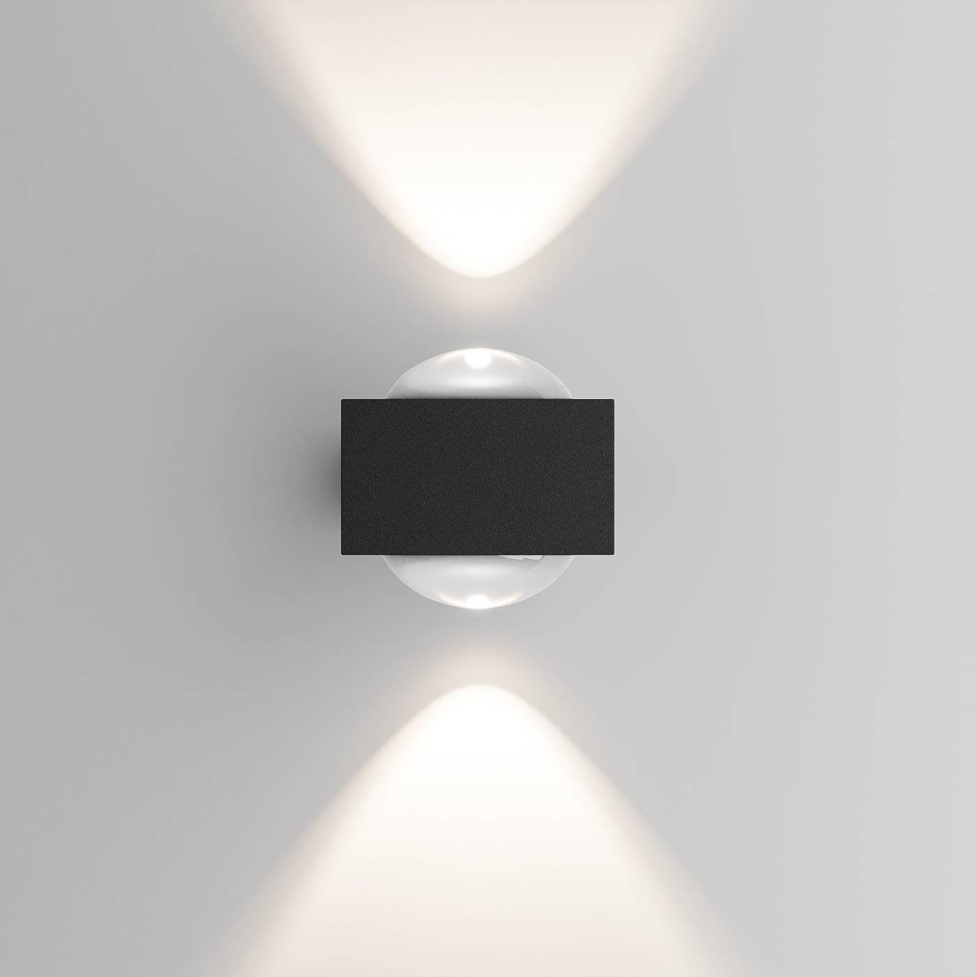 Уличный настенный светильник Elektrostandard Lenses Lenses (35191/W) черный