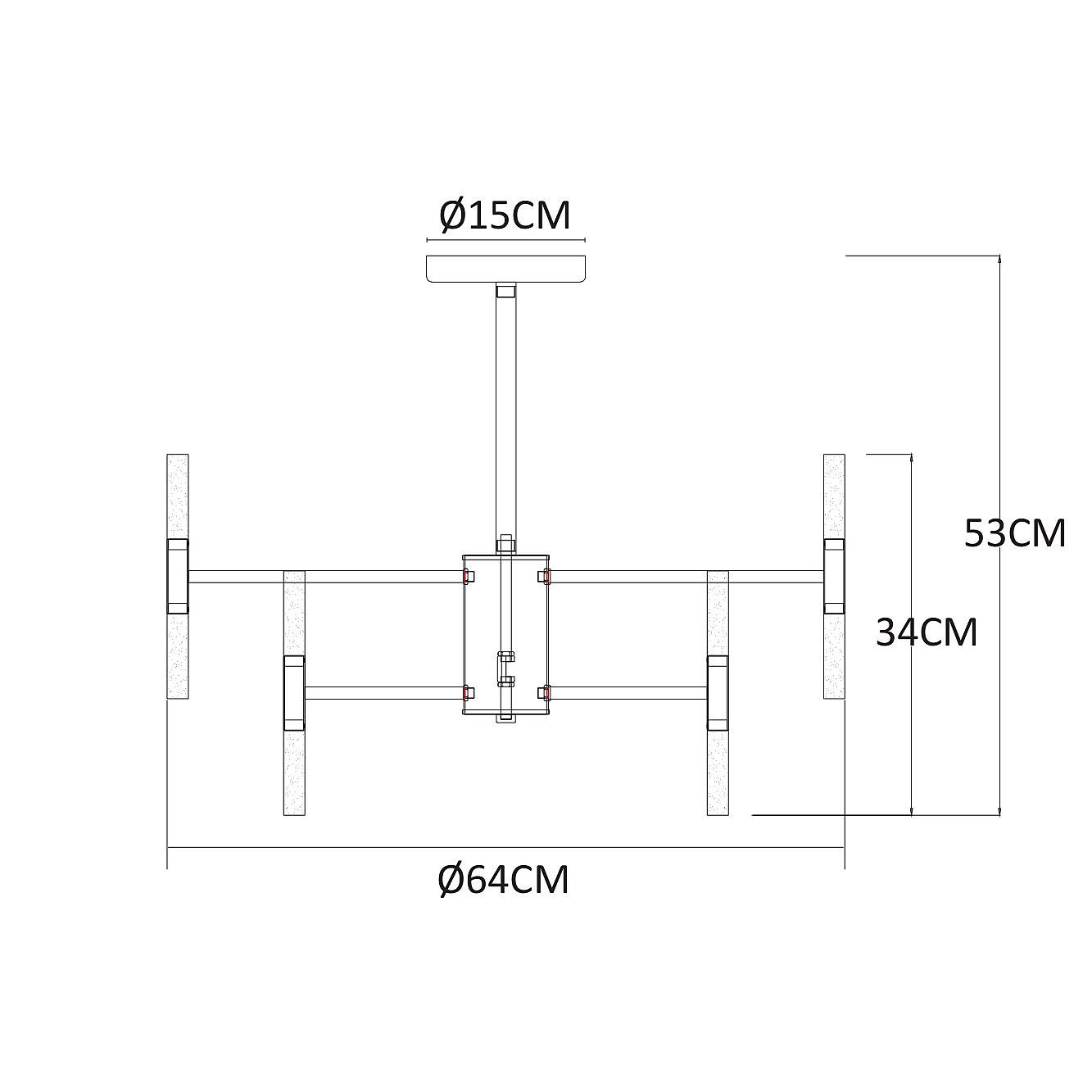 Потолочная люстра Arte Lamp Ramona A7410PL-24PB