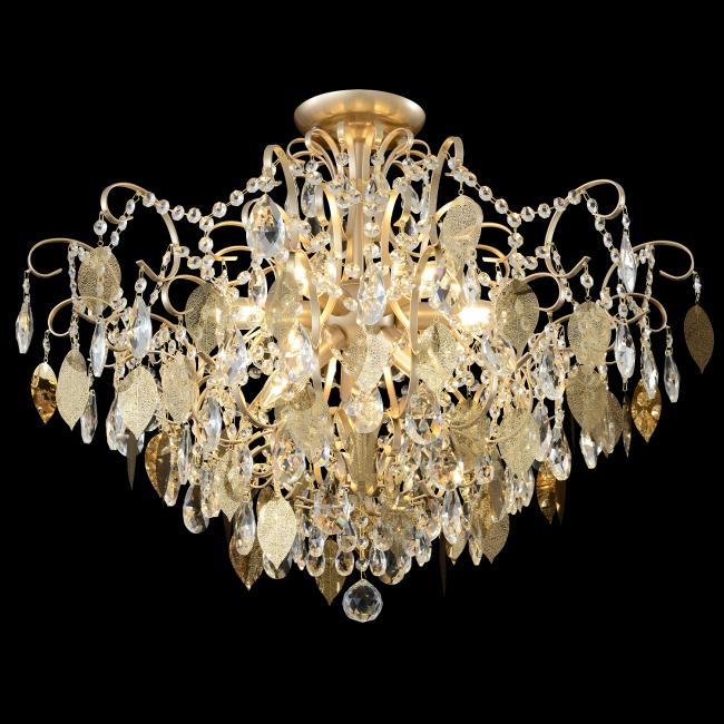 ESMIRALDA PL9 GOLD Потолочная люстра Crystal Lux Esmiralda ESMIRALDA PL9 GOLD
