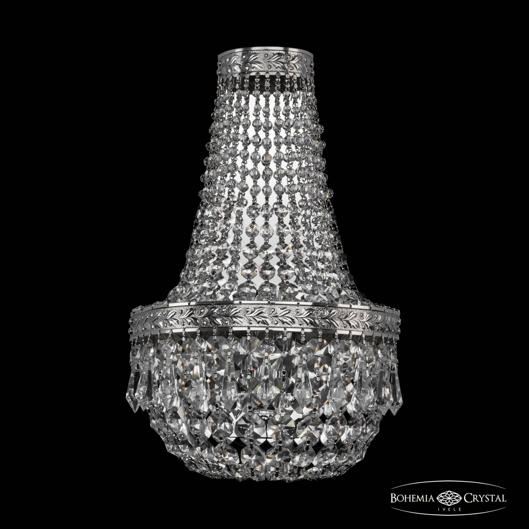 19011B/H2/20IV Ni Настенное бра Bohemia 1901 19011B/H2/20IV Ni