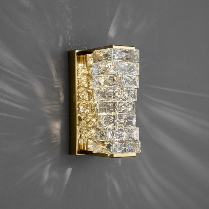 6005W/S gold/clear Настенное бра Delight Collection Glissando 6005W/S gold/clear