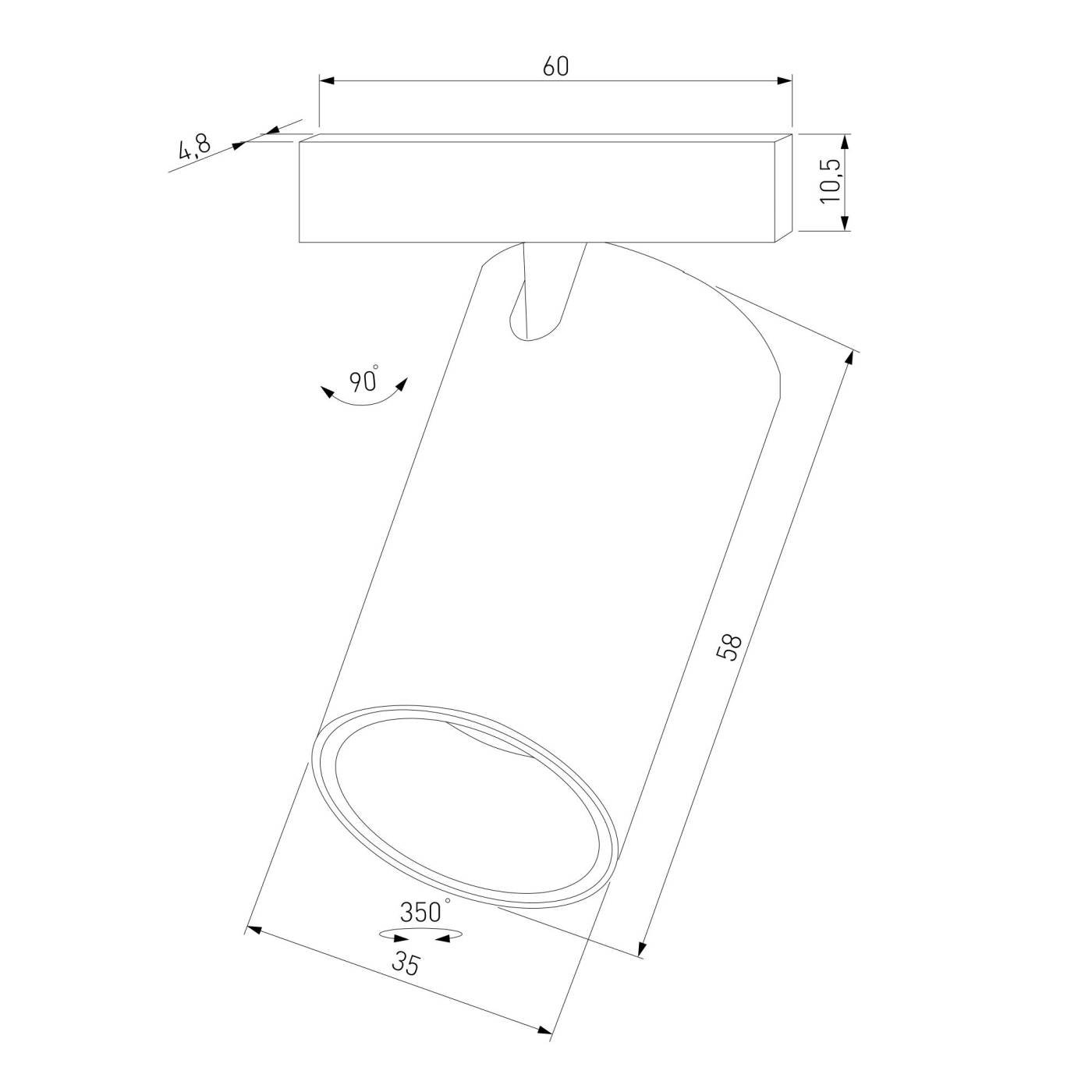 Трековый светильник Elektrostandard Mini Magnetic Mini Magnetic Трековый светильник 5W 3000K (черный) 85158/01