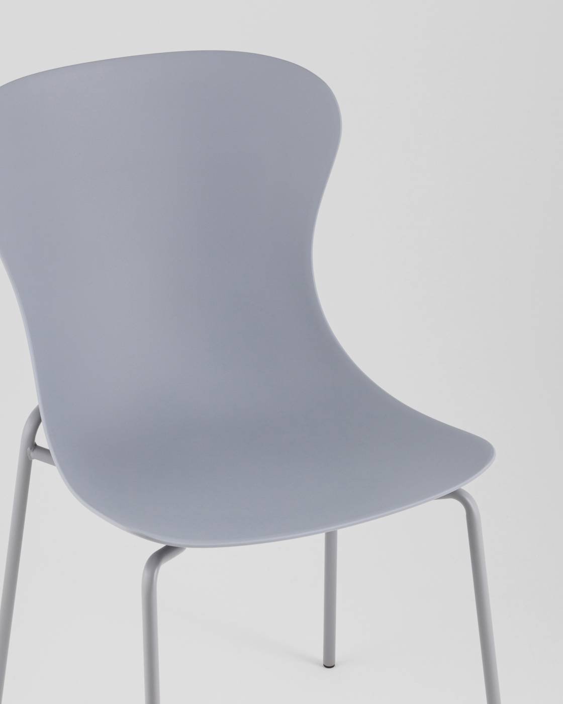 D-025A grey Стул пластиковый Stool Group Shaya D-025A grey