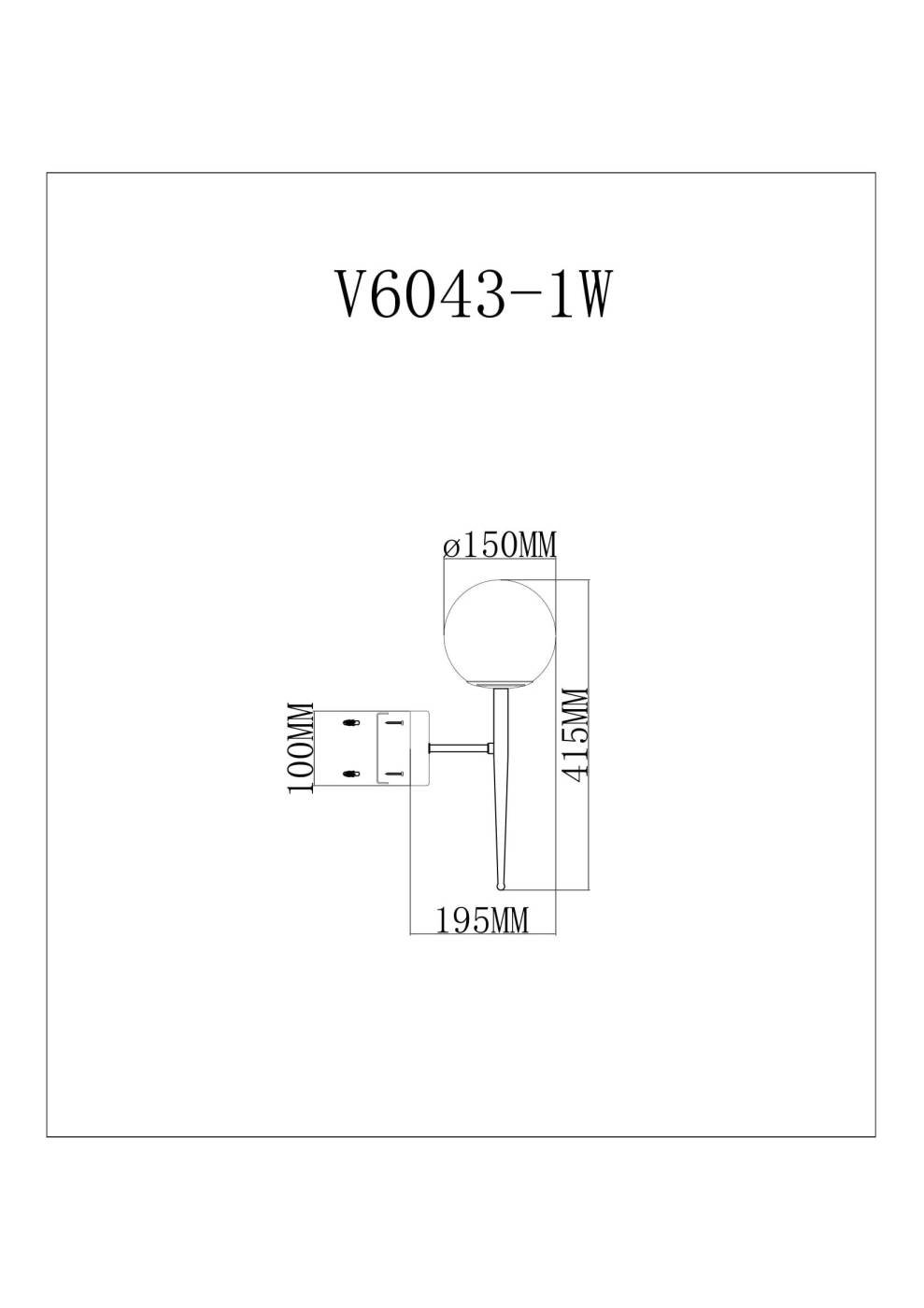 V11562-1W Настенное бра Moderli Scrumbel V11562-1W