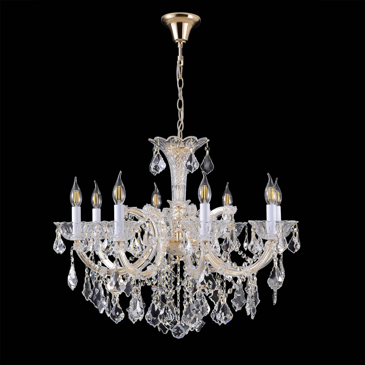 CRISTELLE SP8 GOLD Подвесная люстра CRISTELLE Crystal Lux CRISTELLE SP8 GOLD
