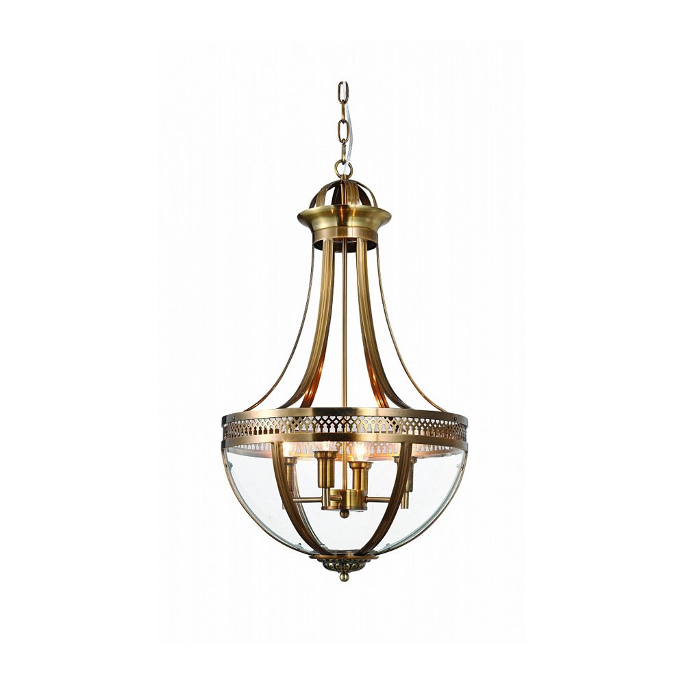 KM0287P-4 antique brass Подвесная люстра Delight Collection Capitol KM0287P-4 antique brass