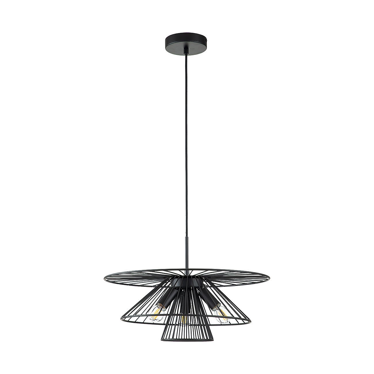 V000287 Светильник подвесной Indigo Strato 10016/3P Black V000287