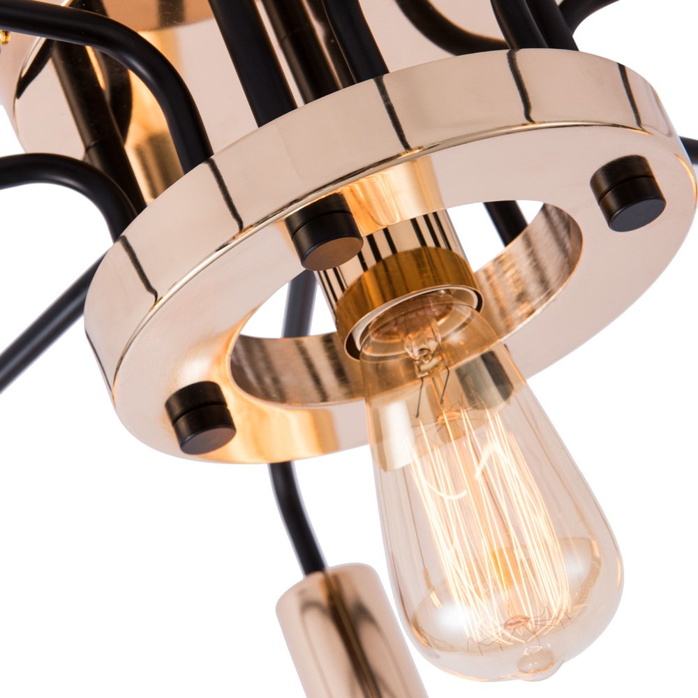 Потолочная люстра Arte Lamp Gelo A6001PL-9BK