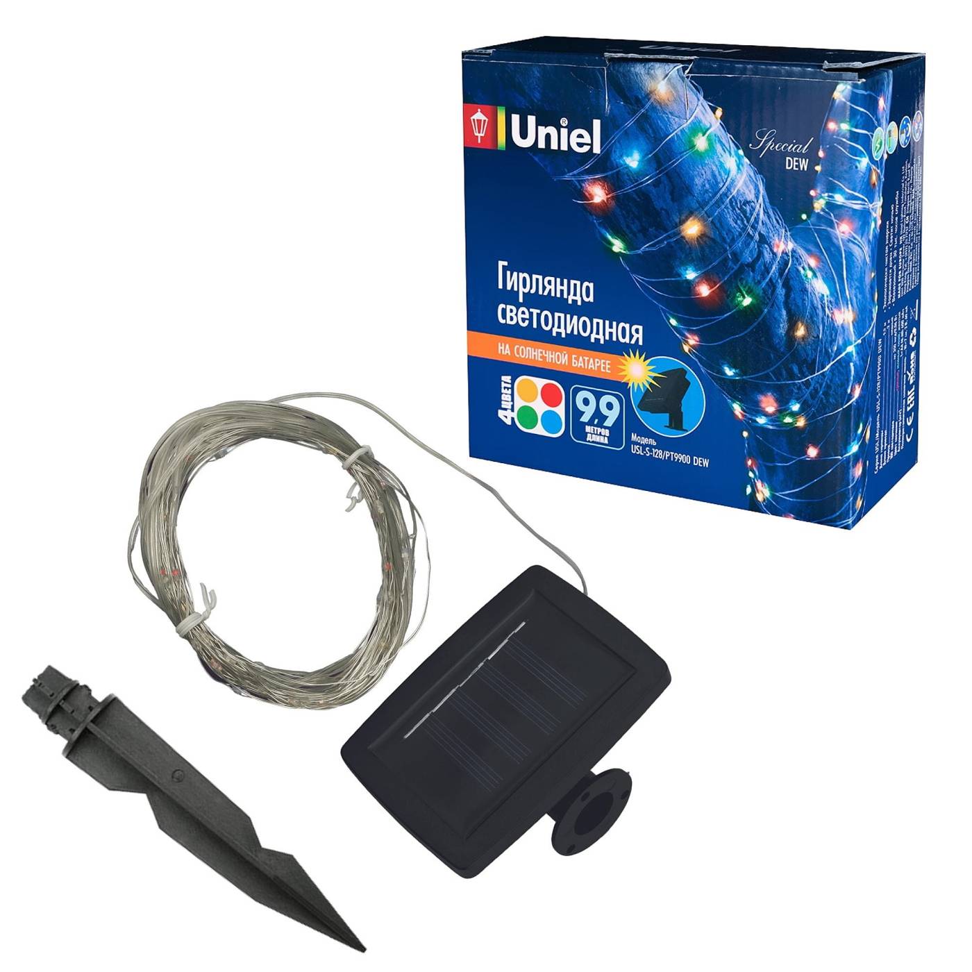 Гирлянда Uniel USL-S-128/PT9900 DEW