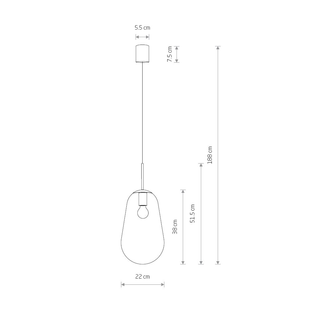 8672 Светильник подвесной Nowodvorski Pear M 8672