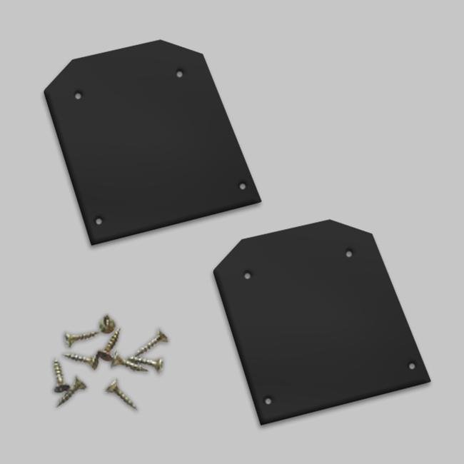 IL.0050.3305-BK Торцевая заглушка комплект (2шт + 8 винтов) для профиля IL.0050.3300 (S25) IMEX Smart Line IL.0050.3305-BK