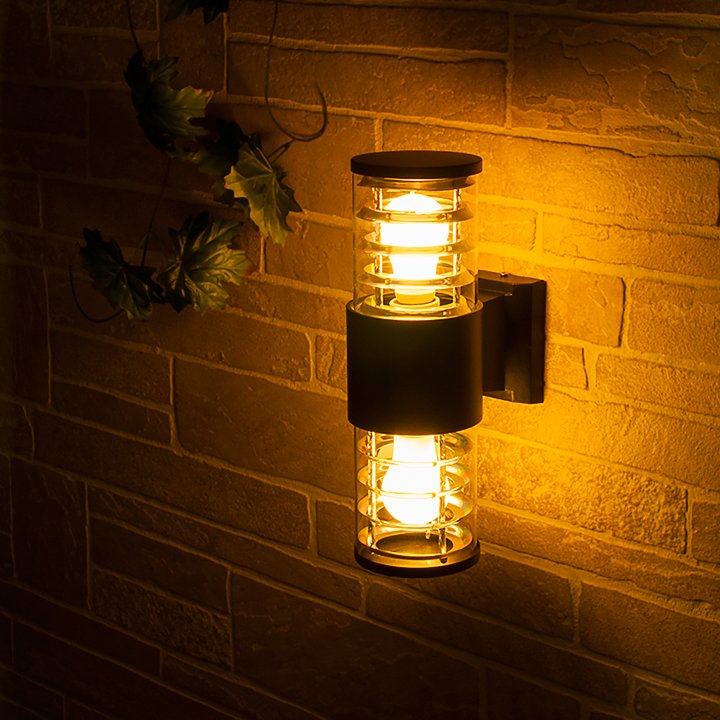 Уличный настенный светильник Elektrostandard 1407 1407 TECHNO черный