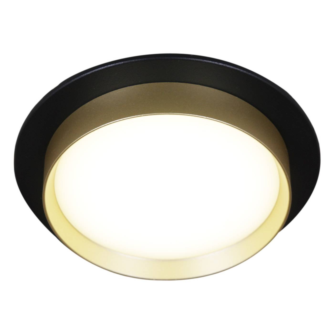 Встраиваемый светильник Reluce 53005-9.0-001RLD GX53 BK+GD