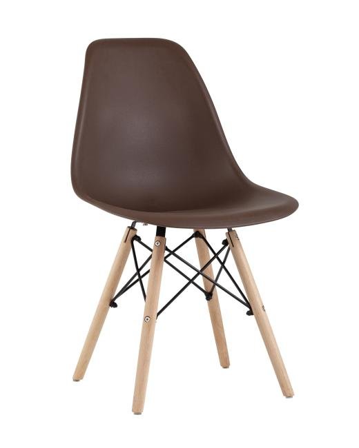 Y801-V SEAT brown DUAL Обеденный стул Stool Group Style DSW Y801-V SEAT brown DUAL