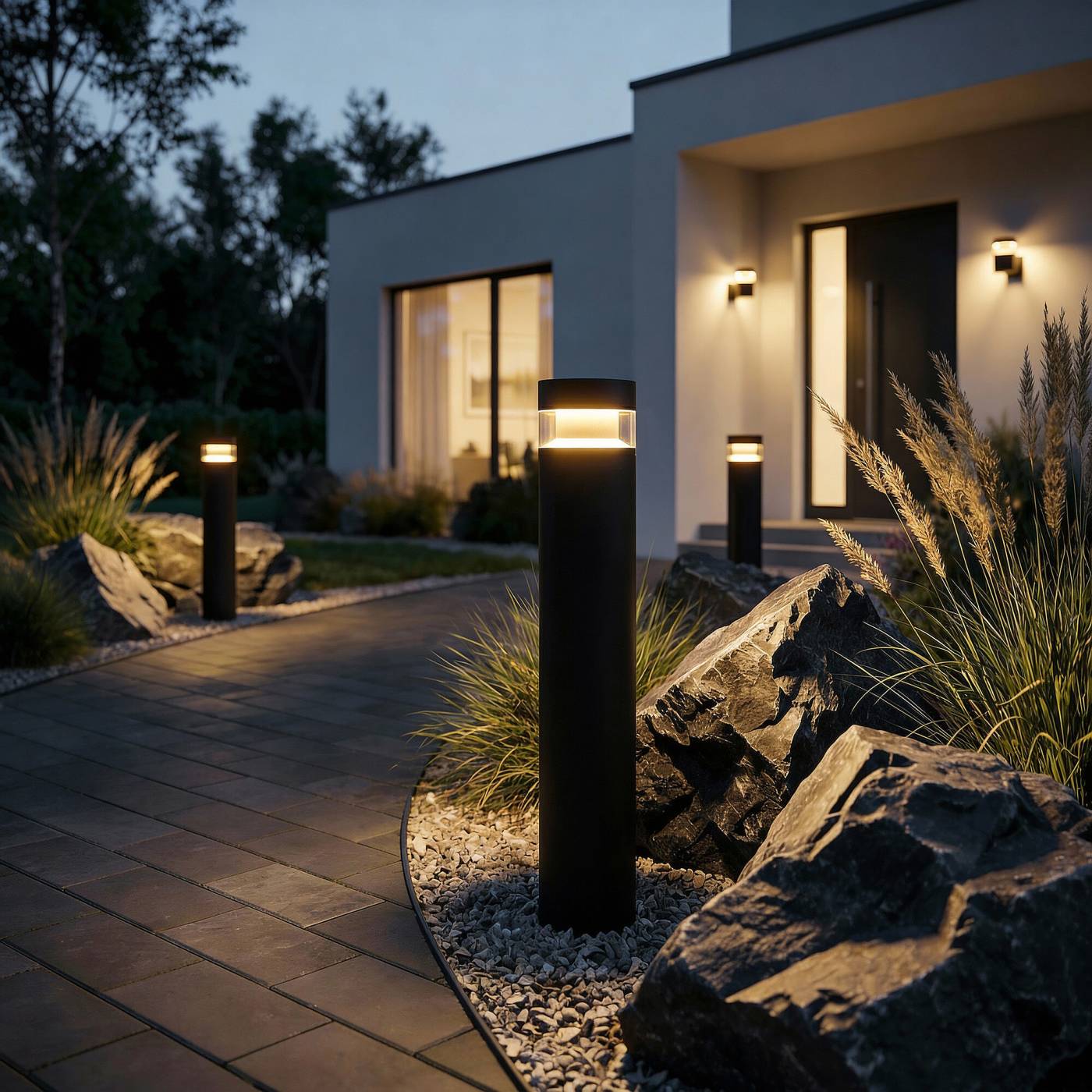 1532 TECHNO LED 3000K чёрный Уличный наземный светильник Elektrostandard Techno 1532 TECHNO LED 3000K чёрный