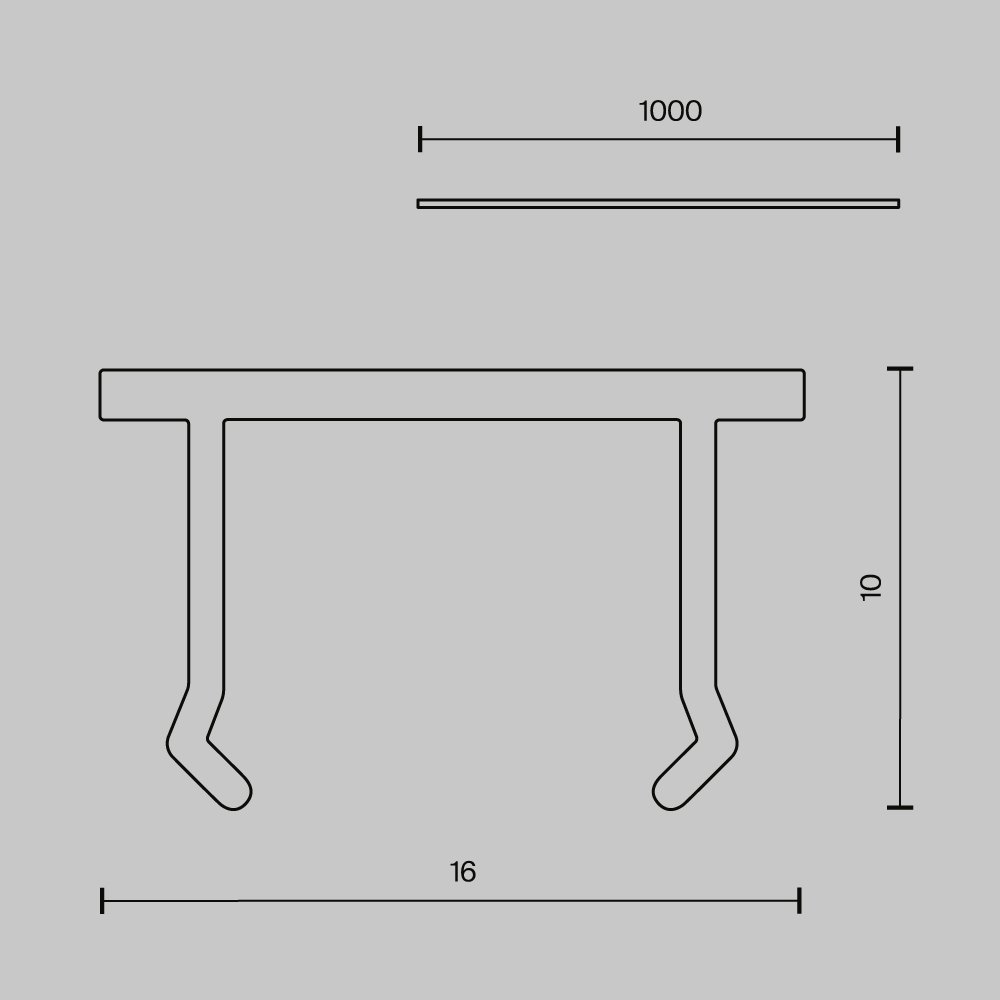 TRA239DC-1B Декоративная накладка Exility X Accessories for tracks Exility X Maytoni TRA239DC-1B