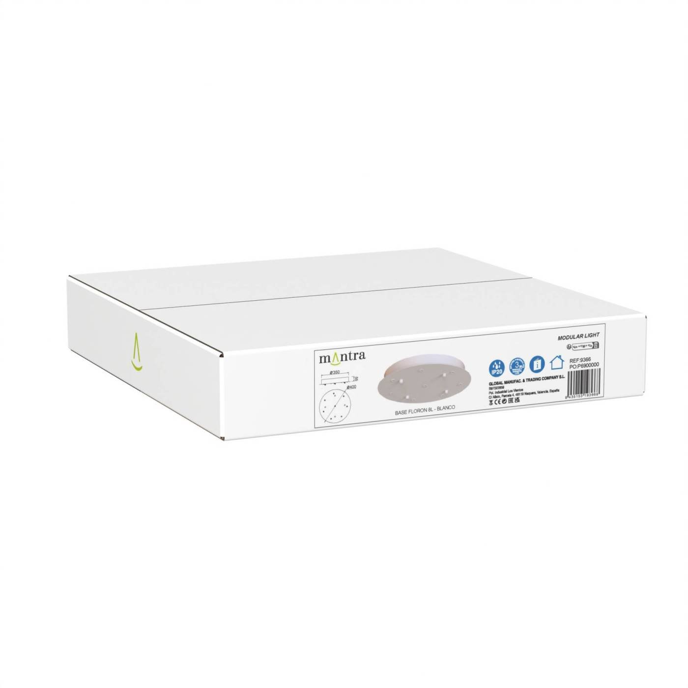 9366 9366 Основание потолочное 8L MODULAR LIGHT FLORONES