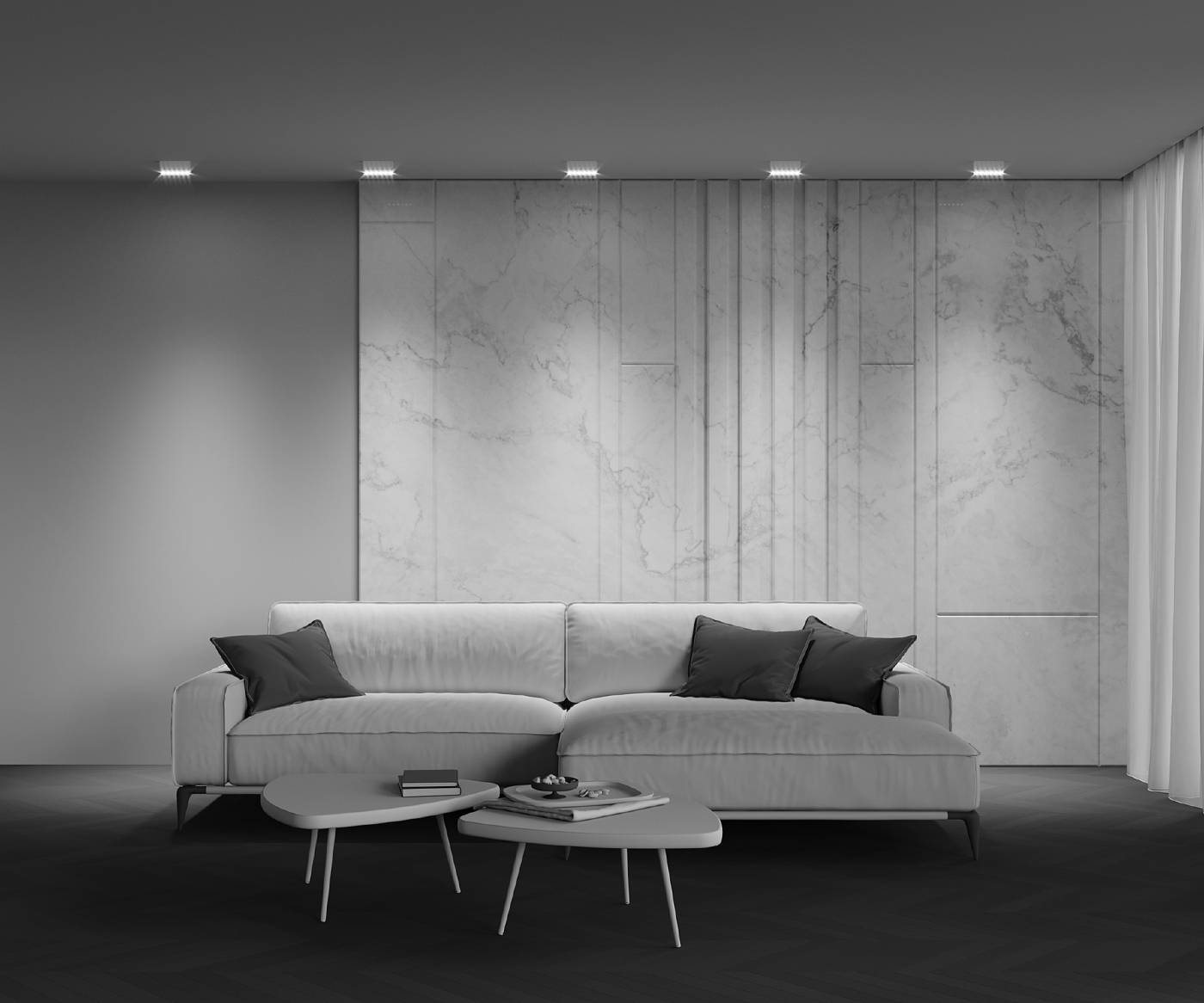 Накладной светильник Maytoni Points C066CL-12W3-6K-W