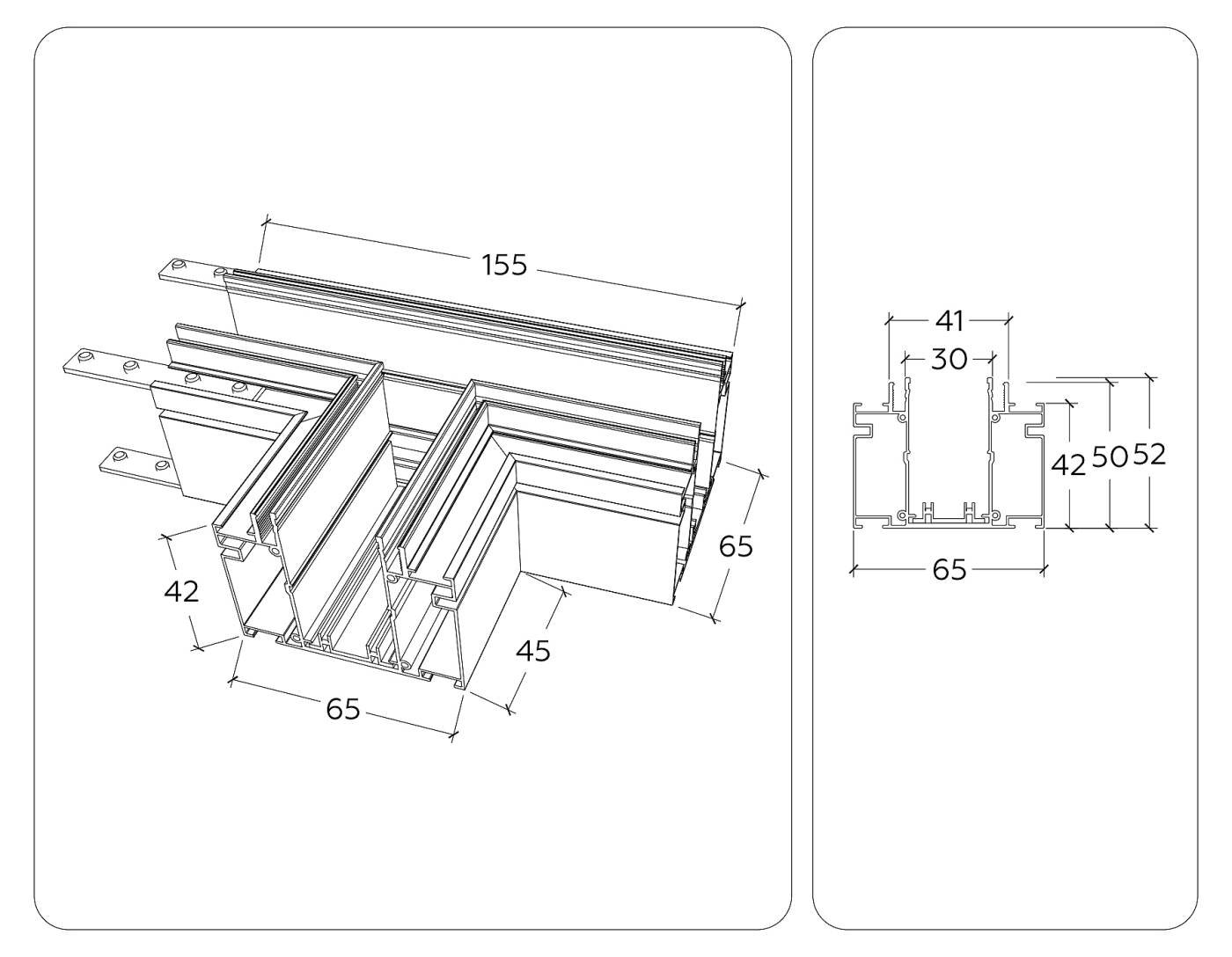 Коннектор для шинопровода Ambrella Magnetic 220V GL1047