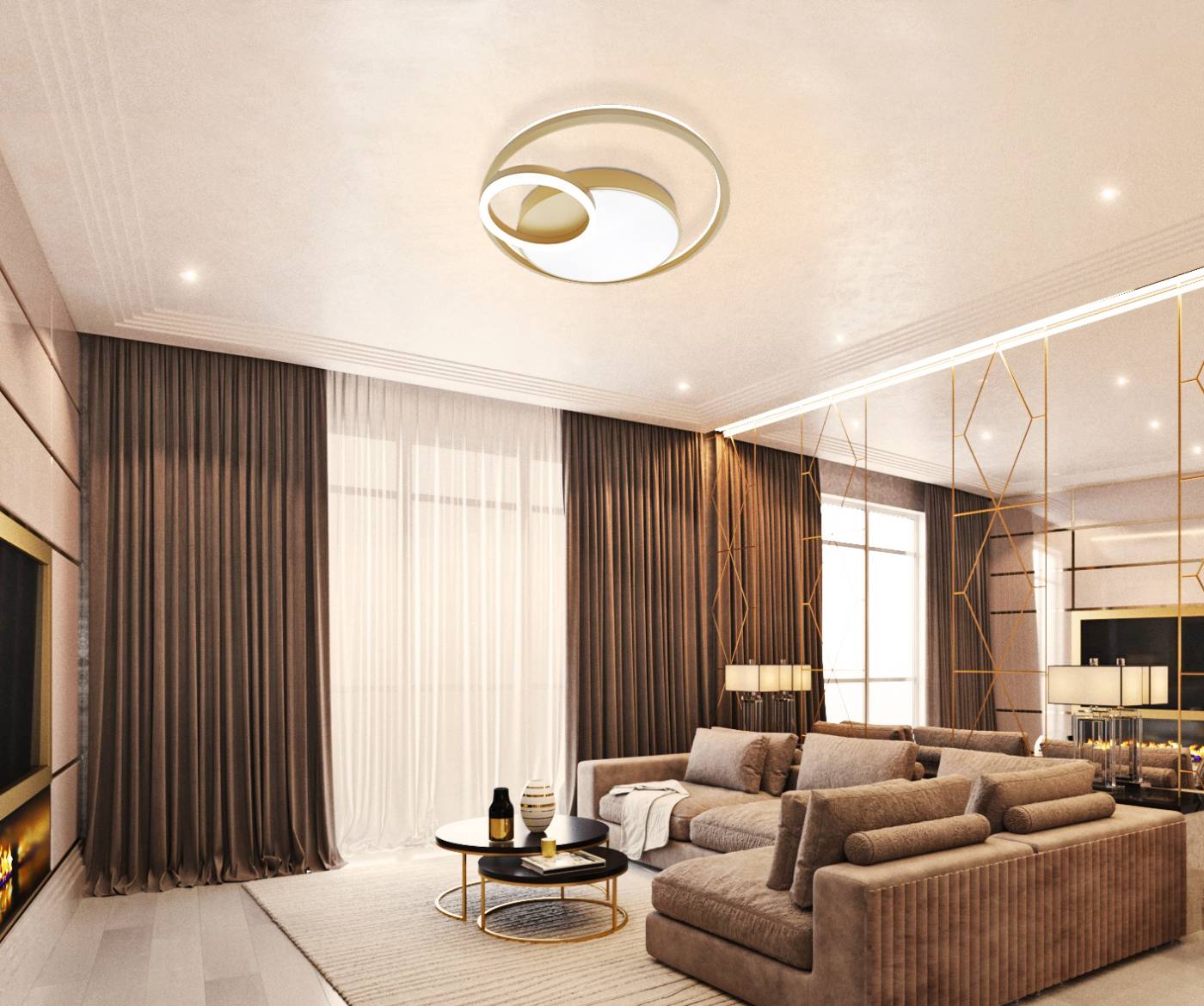 Потолочная люстра с пультом Led Lamps Natali Kovaltseva LED LAMPS 81305