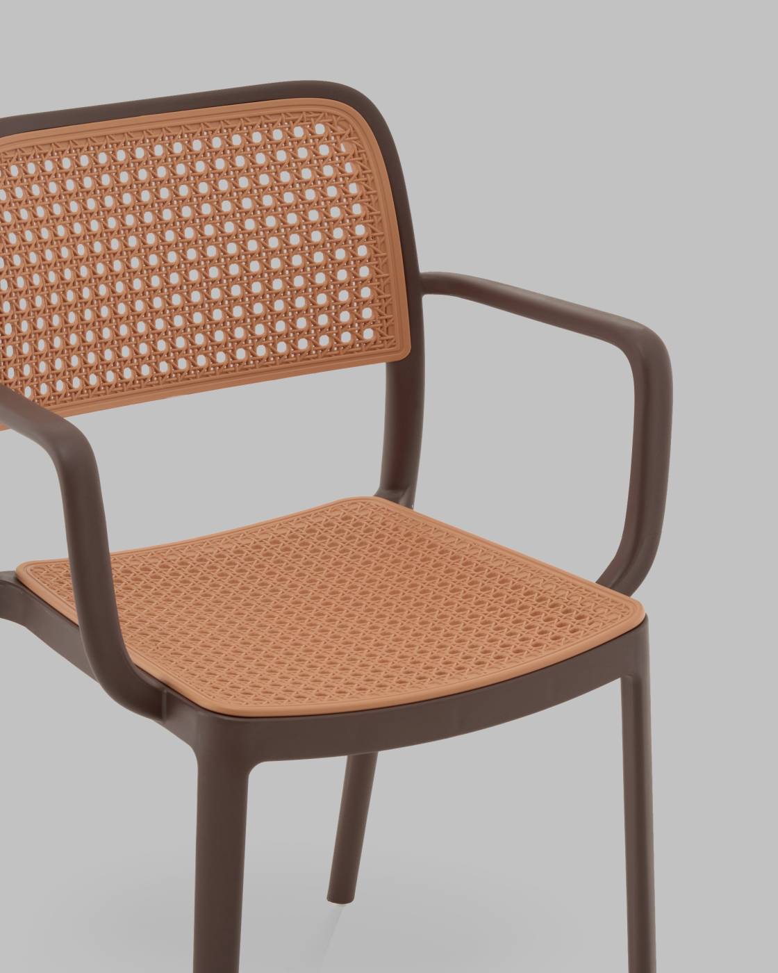 PP-297 brown 36025 Стул пластиковый Stool Group Yona PP-297 brown 36025