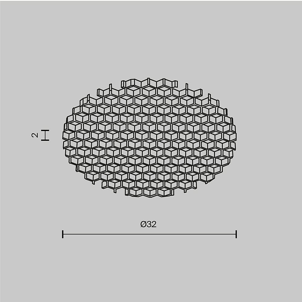 Антибликовый фильтр для светильников серии Dip 10Вт Maytoni Dip HoneyComb001-D32