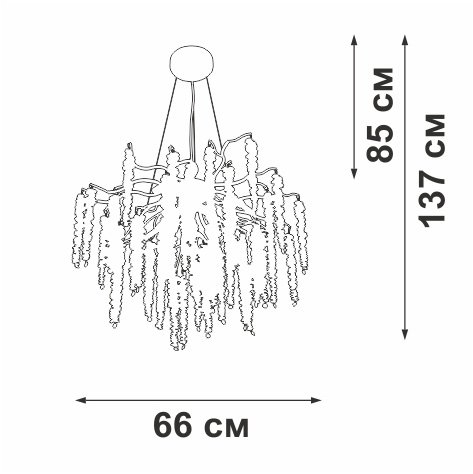 Подвесная люстра Vitaluce V28550 V28550-1/7S