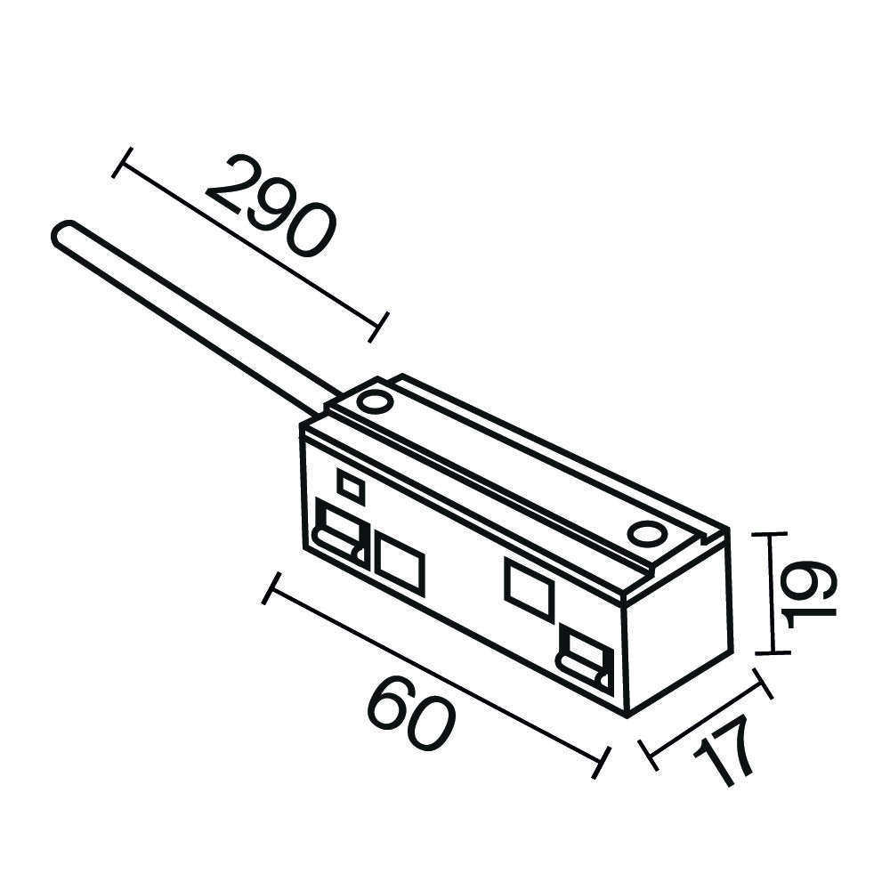 Ввод питания Maytoni Accessories for tracks Exility TRA034B-42W-1