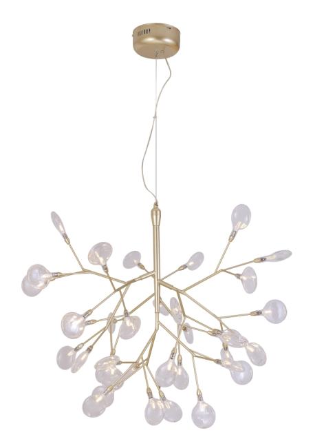 EVITA SP36 GOLD/TRANSPARENT Подвесная люстра Crystal Lux Evita EVITA SP36 GOLD/TRANSPARENT