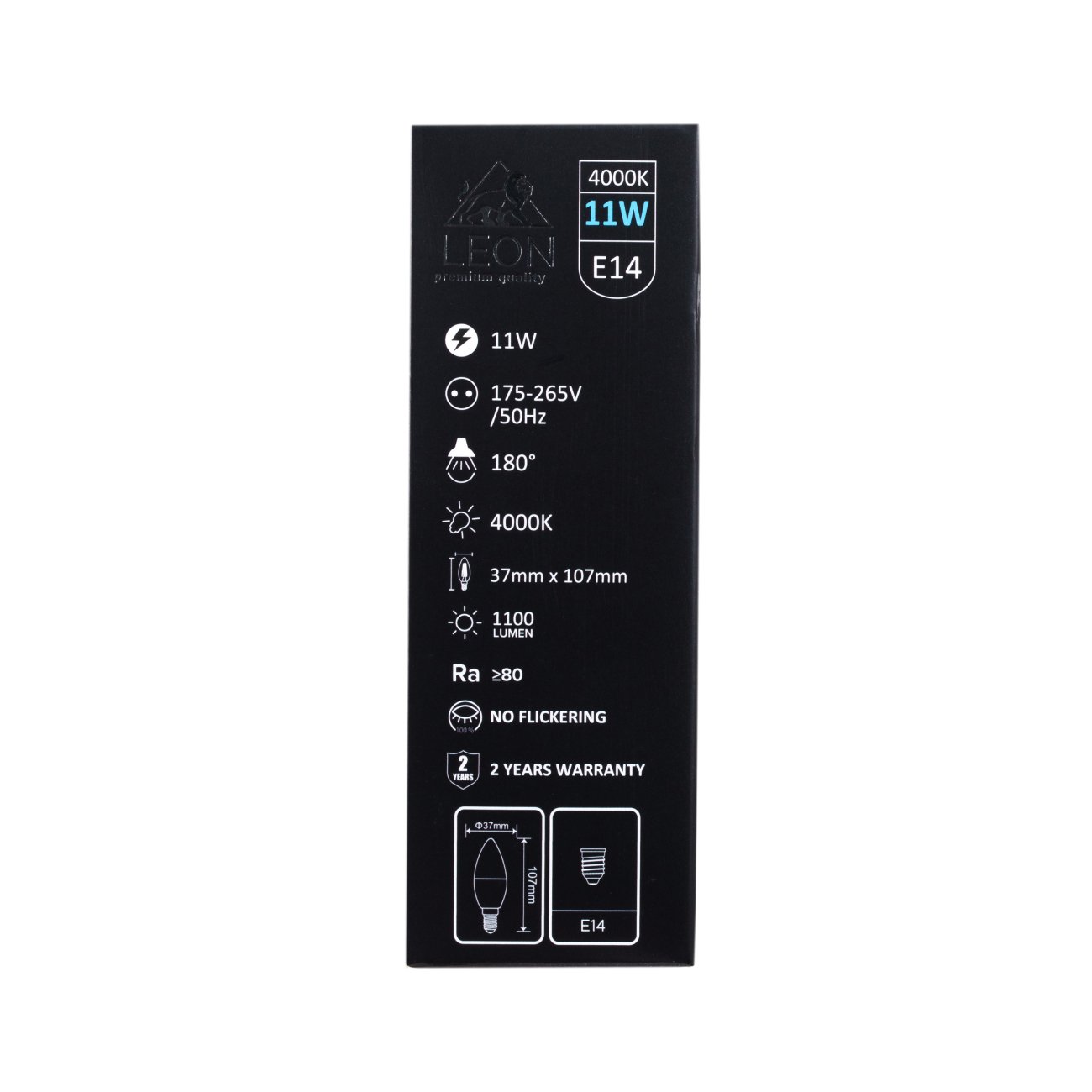LE-C35-11W-4000K-E14 Светодиодная лампа LEON LE-C35-11W-4000K-E14