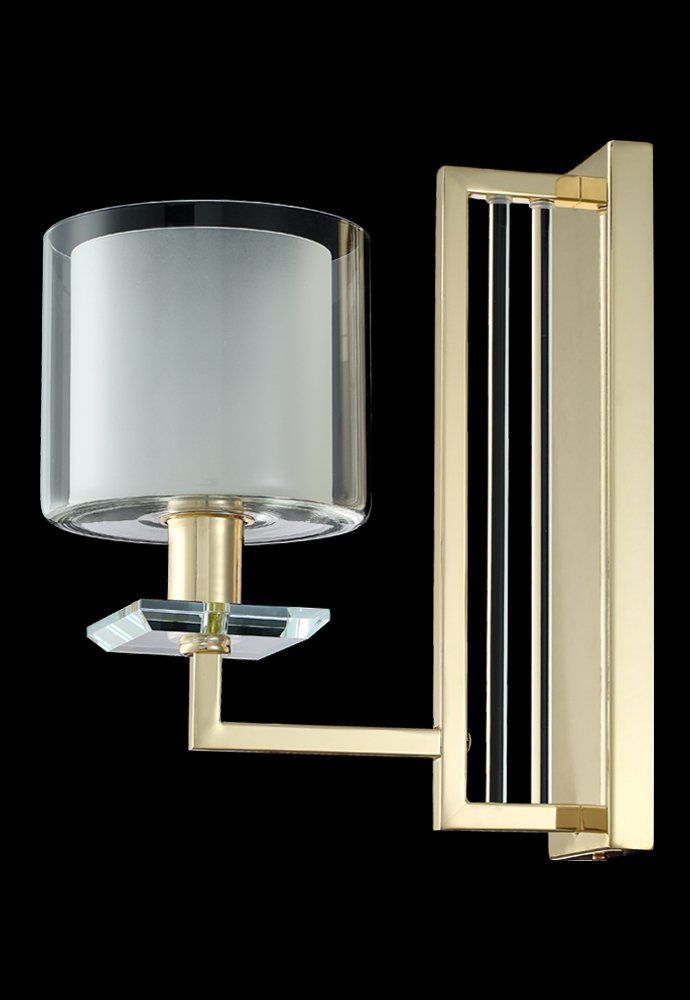 NICOLAS AP1 GOLD/WHITE Настенное бра Crystal Lux Nicolas NICOLAS AP1 GOLD/WHITE