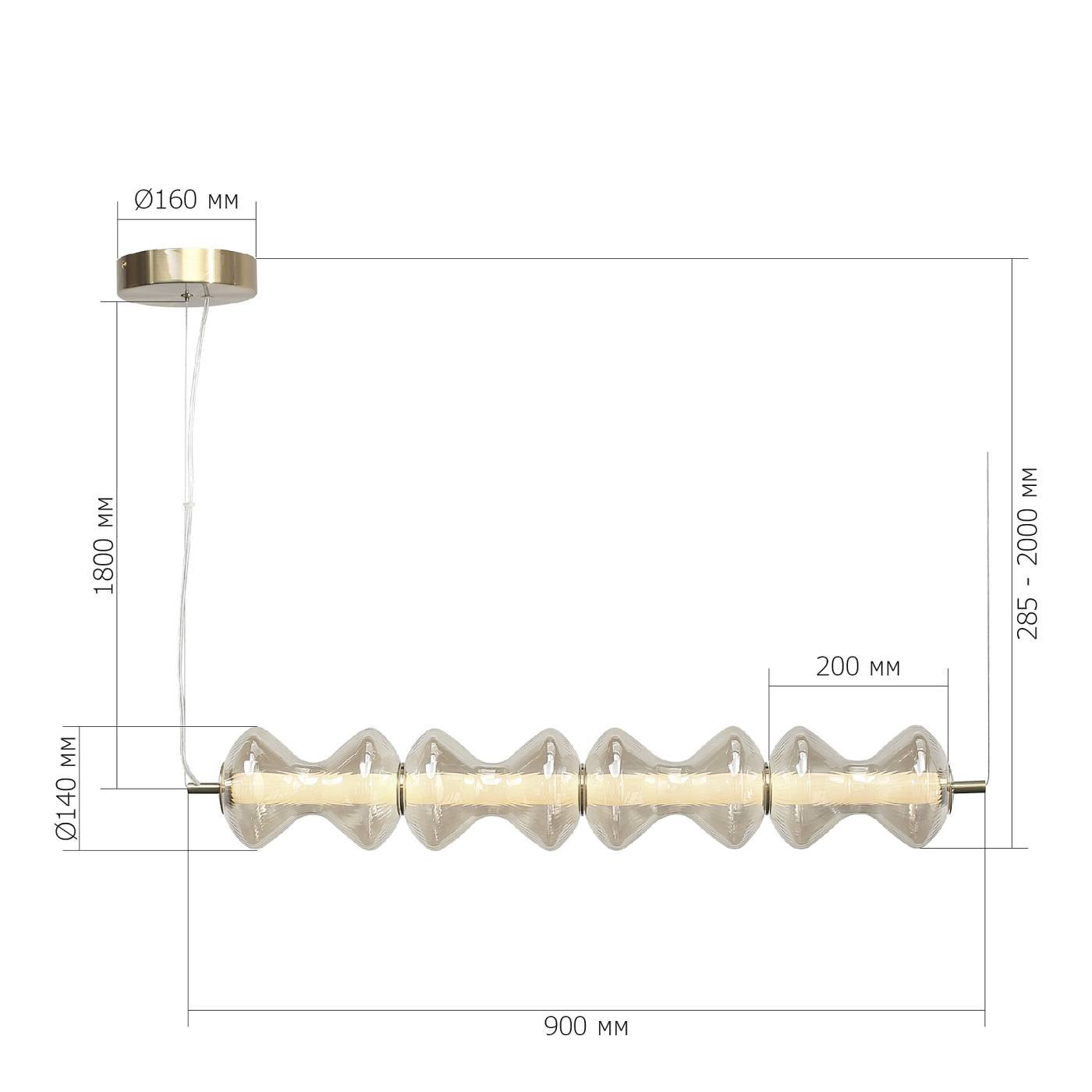 SL6136.223.01 Светильник подвесной ST Luce Spine SL6136.223.01