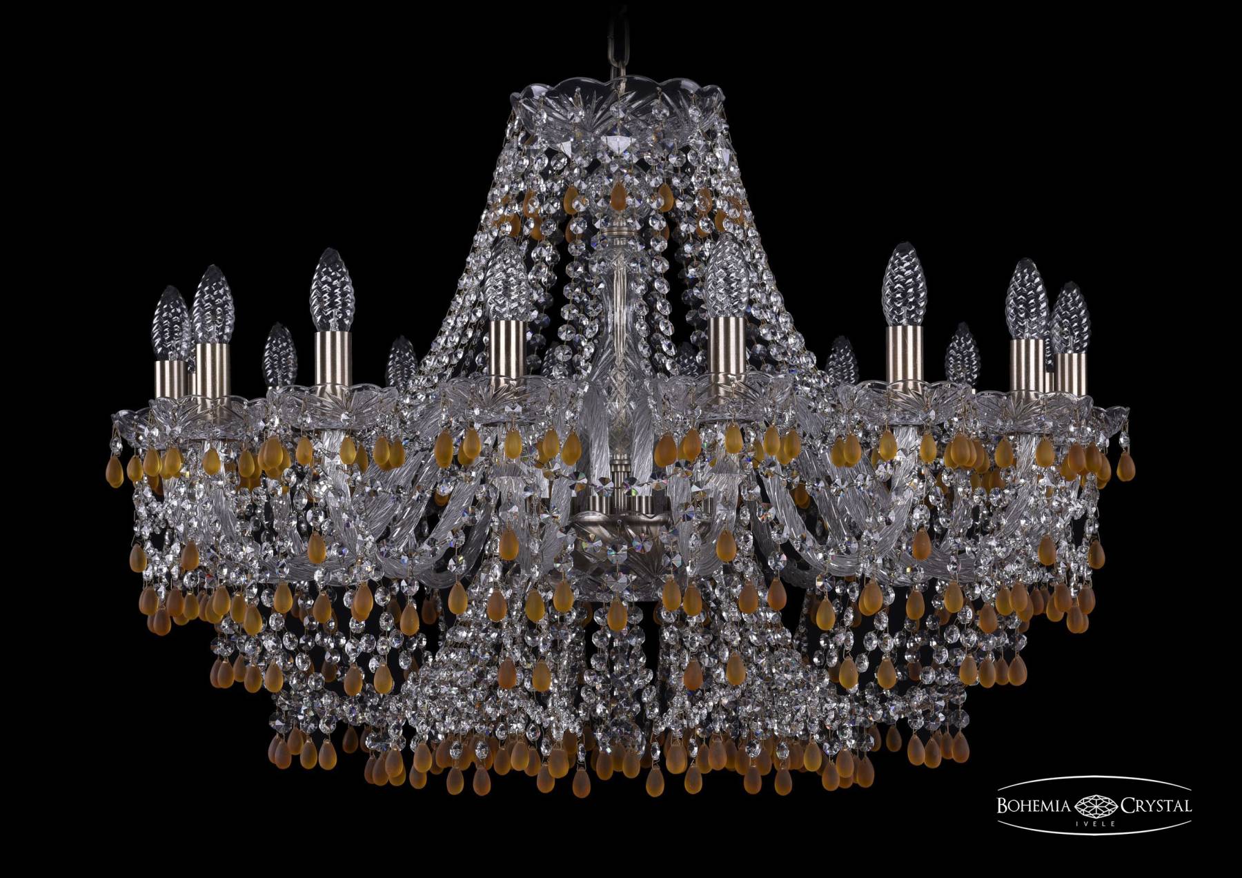 1410/16/300 Pa V1003 Подвесная хрустальная люстра 1410 Bohemia 1410/16/300 Pa V1003