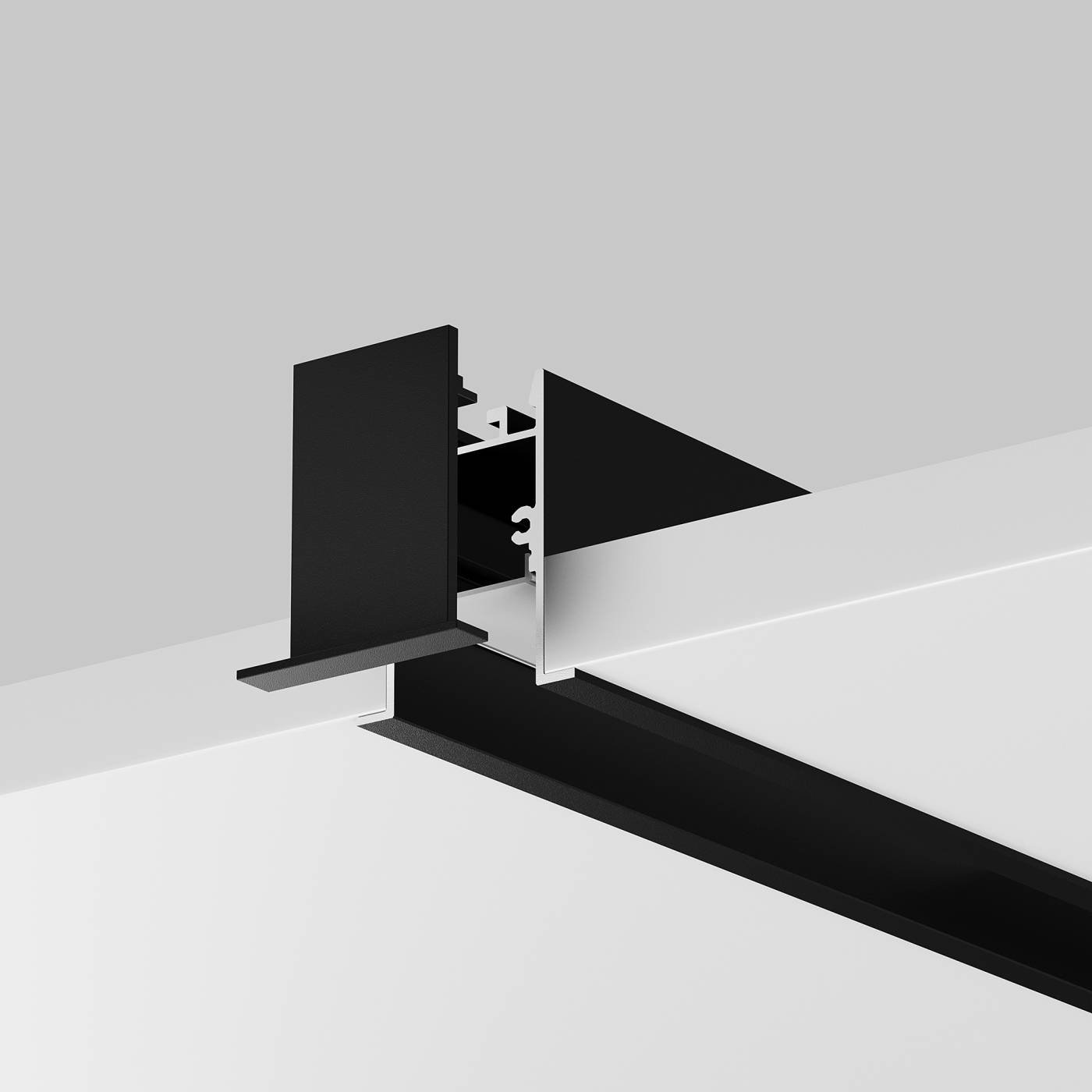 642054 Комплект заглушек (для профиля 35×42) 2 шт Maytoni Встраиваемый с накладным фланцем профиль 642054