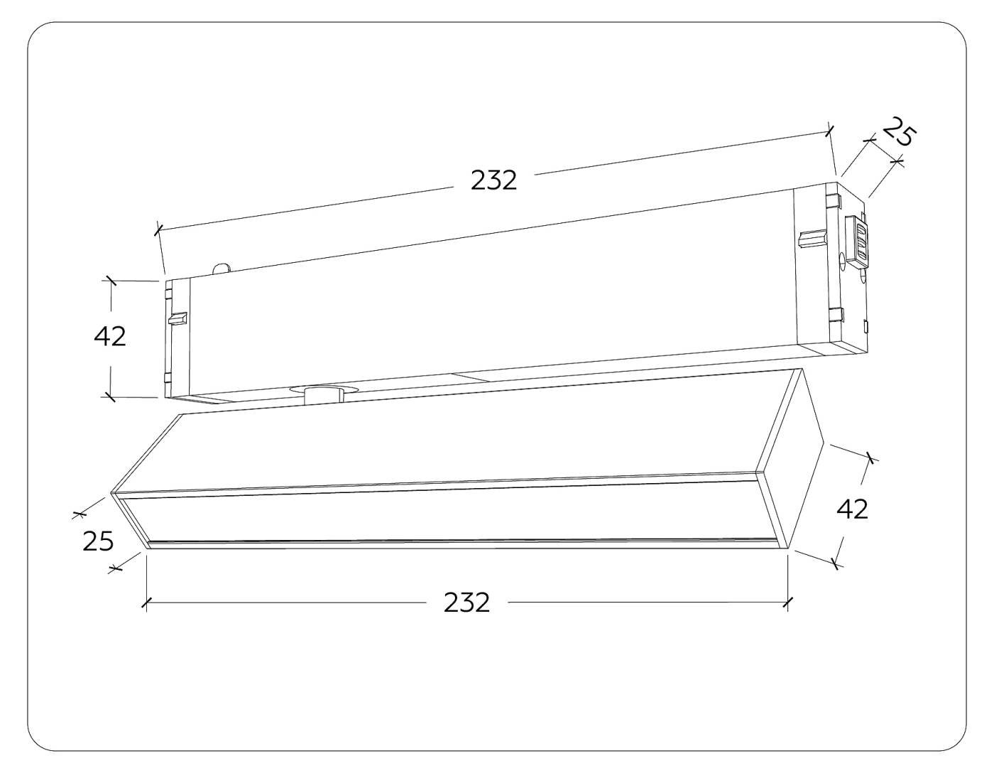 Трековый светильник Ambrella Magnetic 220V GL1321