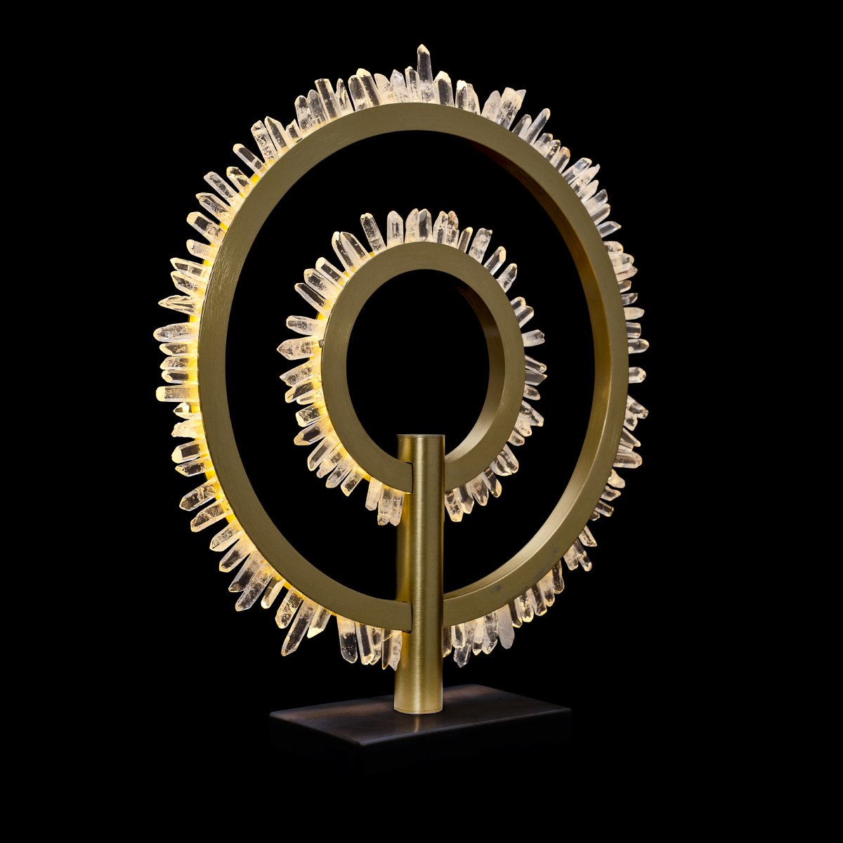 MT20020154-2A satin gold Настольная лампа Delight Collection Quartz Halo MT20020154-2A satin gold