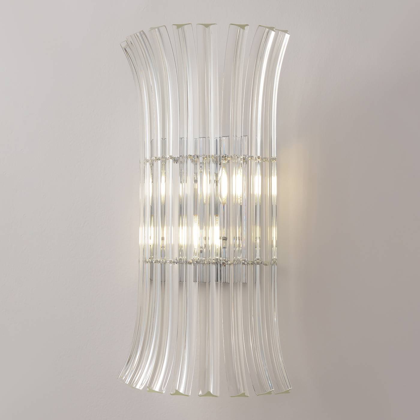 Бра настенное CASCADA Crystal Lux CASCADA AP2 CHROME