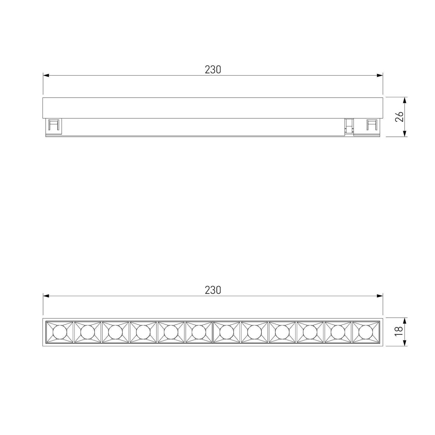 Трековый светильник Elektrostandard Line Magnetic Brass Line Трековый светильник 10W 4000K (латунь) 85528/01