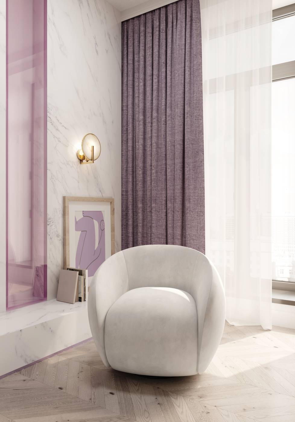 Настенное бра Maytoni Marmo MOD099WL-01G2