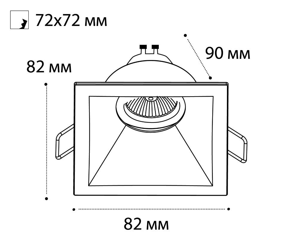 M01-1011 white Встраиваемый светильник Italline M01-101 M01-1011 white